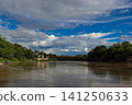 View of the Magdalena River as it passes through Girardot Cundinamarca and Flandes Tolima, taken from the Port of Los Guamos in Girardot. 141250633