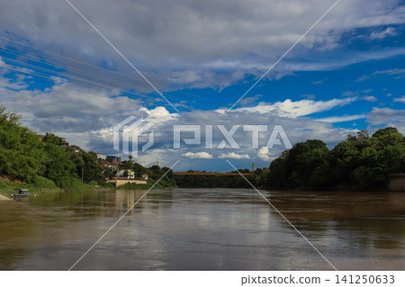 View of the Magdalena River as it passes through Girardot Cundinamarca and Flandes Tolima, taken from the Port of Los Guamos in Girardot. View of the Magdalena River as it passes through Girardot Cundinamarca and Flandes Tolima, taken from the Port of Los Guamos in Girardot. 141250633