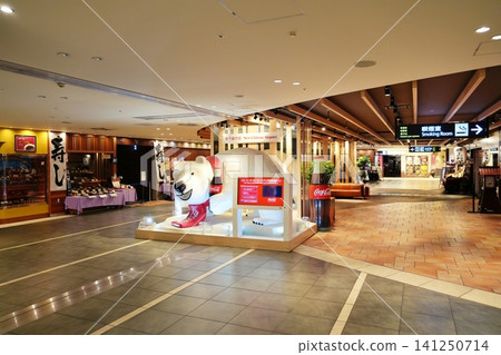 A scene from the gourmet area inside New Chitose Airport. A scene from the gourmet area inside New Chitose Airport. 141250714