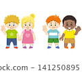 Children of multiple nationalities are holding hands. 141250895
