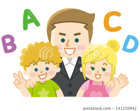 English conversation school: Native English-speaking instructors and students English conversation school: Native English-speaking instructors and students 141250942
