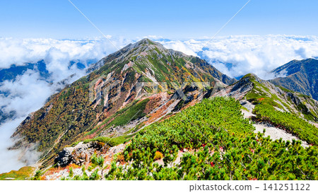 秋季徒步攀登哈里諾基山和蓮華山(從哈里諾基山頂眺望蓮華山) 秋季徒步攀登哈里諾基山和蓮華山(從哈里諾基山頂眺望蓮華山) 141251122