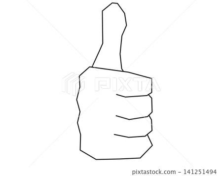 Good sign hand illustration Good sign hand illustration 141251494