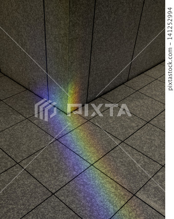 A rainbow over the floor after the rain A rainbow over the floor after the rain 141252994