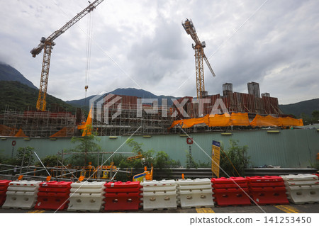 Hong Kong June 27 2026 Tung Chung public housing construction Hong Kong June 27 2026 Tung Chung public housing construction 141253450