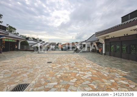Hong Kong June 27 2026 Ngong Ping Village plaza and visitors Hong Kong June 27 2026 Ngong Ping Village plaza and visitors 141253526