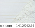 crumpled line paper texture background,  blank sheet notebook 141254284