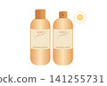 Illustration of UV spray (sunscreen for hair and scalp) 141255731