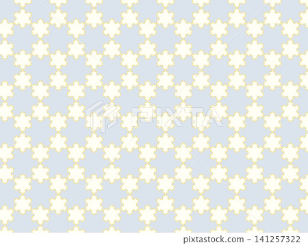 Pattern illustration using Koch snowflakes - white tones Pattern illustration using Koch snowflakes - white tones 141257322