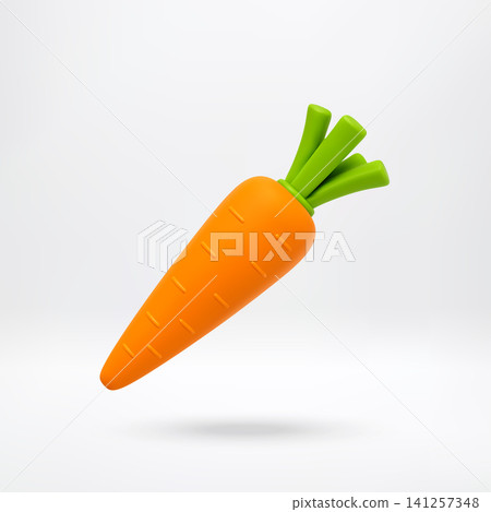 Carrot 3d icon fresh vegetable Carrot 3d icon fresh vegetable 141257348