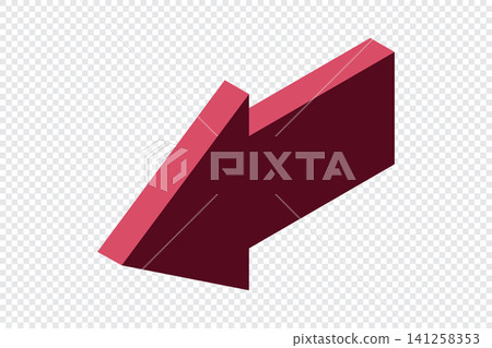 Isometric arrow. Pointer for infographics and design. Direction concept. 3D arrow icon. Computer mouse cursor. Flat icon style. Vector illustration Isometric arrow. Pointer for infographics and design. Direction concept. 3D arrow icon. Computer mouse cursor. Flat icon style. Vector illustration 141258353