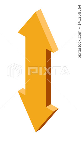 Isometric arrow. Pointer for infographics and design. Direction concept. 3D arrow icon. Computer mouse cursor. Flat icon style. Vector illustration Isometric arrow. Pointer for infographics and design. Direction concept. 3D arrow icon. Computer mouse cursor. Flat icon style. Vector illustration 141258364