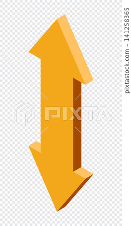 Isometric arrow. Pointer for infographics and design. Direction concept. 3D arrow icon. Computer mouse cursor. Flat icon style. Vector illustration Isometric arrow. Pointer for infographics and design. Direction concept. 3D arrow icon. Computer mouse cursor. Flat icon style. Vector illustration 141258365