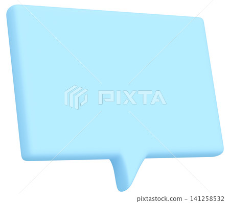 3D Material_Speech Bubble_Light Blue 141258532