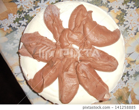 Very strange sweet cake decorated to look like covered with excrement Very strange sweet cake decorated to look like covered with excrement 141258885