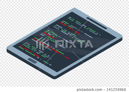 Isometric tablet. Simple flat isometric tablet. Tablet device isometric technology. Isometric technology Isometric tablet. Simple flat isometric tablet. Tablet device isometric technology. Isometric technology 141258968
