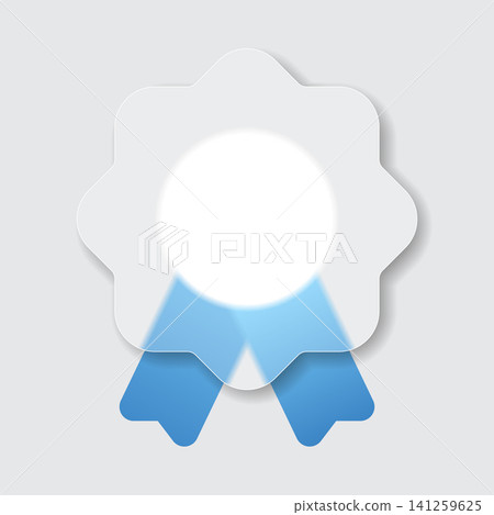 Winning award glassmorphism style icon. Medal award transparent glass. Badge icon with blue gradient. For web and ui design, mobile apps and banners Winning award glassmorphism style icon. Medal award transparent glass. Badge icon with blue gradient. For web and ui design, mobile apps and banners 141259625