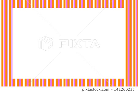 Frame, stripe, white space, orange 141260235