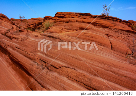 Wave Valley Danxia Landform in Jingbian, Yulin, Shaanxi, China Wave Valley Danxia Landform in Jingbian, Yulin, Shaanxi, China 141260413