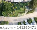 Aerial View of a Lush Garden Paradise 141260471