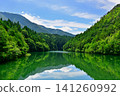A pond in the forest, surrounded by fresh greenery. A pond in the forest, surrounded by fresh greenery. 141260992