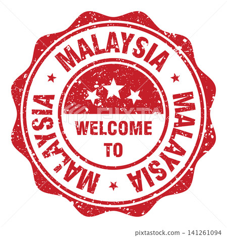 Welcome to Malaysia red grunge round stamp. Welcome to Malaysia stamp Welcome to Malaysia red grunge round stamp. Welcome to Malaysia stamp 141261094