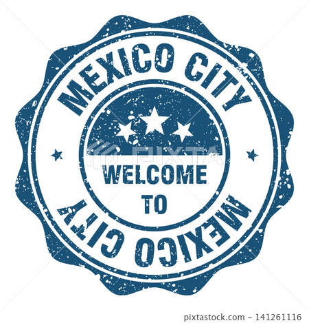 Welcome to Mexico City red grunge round stamp. Welcome to Mexico City stamp Welcome to Mexico City red grunge round stamp. Welcome to Mexico City stamp 141261116
