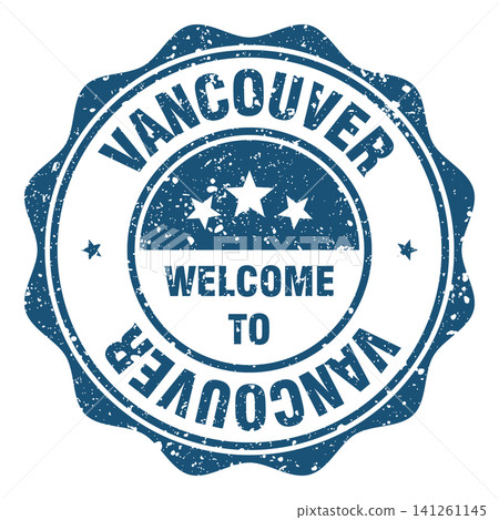 Welcome to Vancouver red grunge round stamp. Welcome to Vancouver stamp Welcome to Vancouver red grunge round stamp. Welcome to Vancouver stamp 141261145