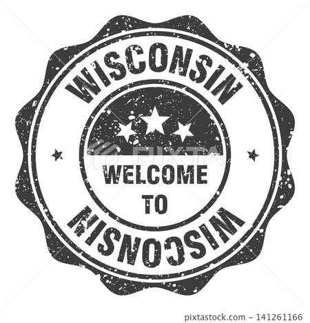 Welcome to Wisconsin black grunge round stamp. Welcome to Wisconsin stamp Welcome to Wisconsin black grunge round stamp. Welcome to Wisconsin stamp 141261166
