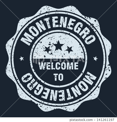 Welcome to Montenegro white grunge round stamp. Welcome to Montenegro stamp Welcome to Montenegro white grunge round stamp. Welcome to Montenegro stamp 141261197
