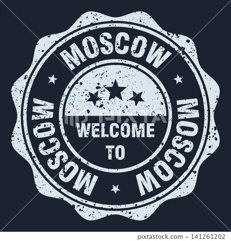 Welcome to Moscow white grunge round stamp. Welcome to Moscow stamp Welcome to Moscow white grunge round stamp. Welcome to Moscow stamp 141261202
