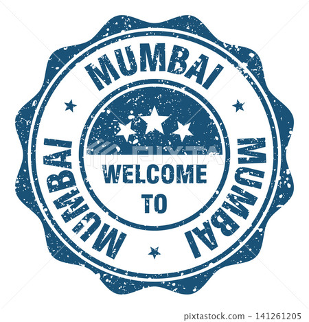 Welcome to Mumbai red grunge round stamp. Welcome to Mumbai stamp Welcome to Mumbai red grunge round stamp. Welcome to Mumbai stamp 141261205
