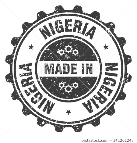 Made in Nigeria black grunge round stamp. Made in Nigeria stamp Made in Nigeria black grunge round stamp. Made in Nigeria stamp 141261243