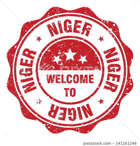 Welcome to Niger red grunge round stamp. Welcome to Niger stamp Welcome to Niger red grunge round stamp. Welcome to Niger stamp 141261246