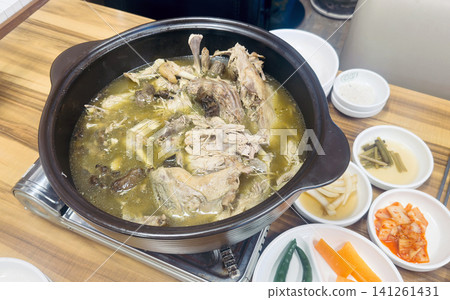 Whole Chicken Soup with Medicinal Herbs Whole Chicken Soup with Medicinal Herbs 141261431
