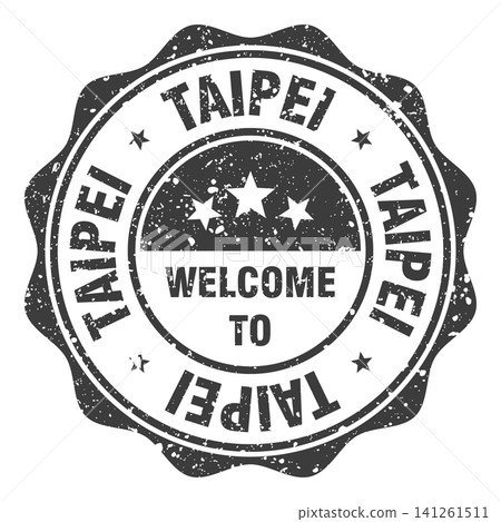 Welcome to Taipei black grunge round stamp. Welcome to Taipei stamp Welcome to Taipei black grunge round stamp. Welcome to Taipei stamp 141261511