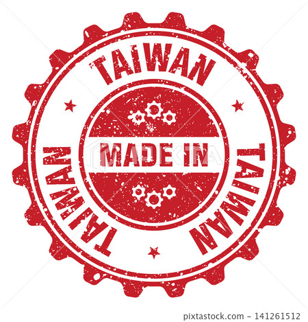 Made in Taiwan red grunge round stamp. Made in Taiwan stamp Made in Taiwan red grunge round stamp. Made in Taiwan stamp 141261512