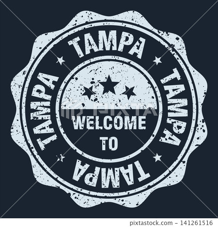 Welcome to Tampa white grunge round stamp. Welcome to Tampa stamp Welcome to Tampa white grunge round stamp. Welcome to Tampa stamp 141261516