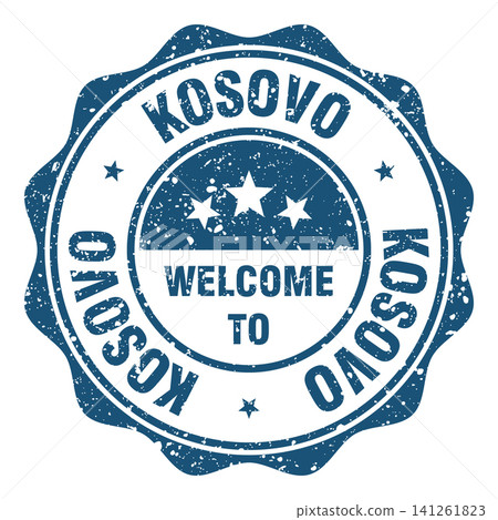 Welcome to Kosovo red grunge round stamp. Welcome to Kosovo stamp Welcome to Kosovo red grunge round stamp. Welcome to Kosovo stamp 141261823