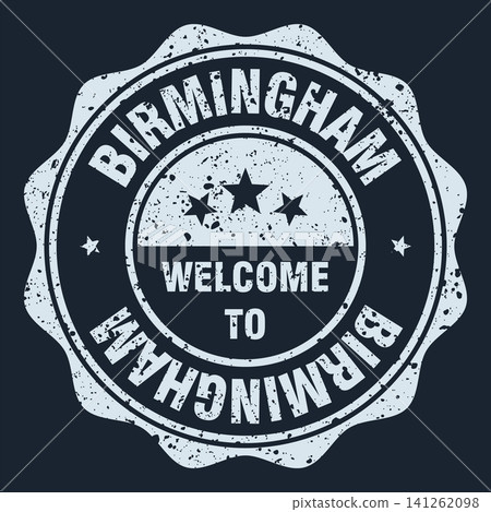 Welcome to Birmingham white grunge round stamp. Welcome to Birmingham stamp Welcome to Birmingham white grunge round stamp. Welcome to Birmingham stamp 141262098