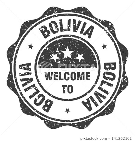 Welcome to Bolivia black grunge round stamp. Welcome to Bolivia stamp Welcome to Bolivia black grunge round stamp. Welcome to Bolivia stamp 141262101