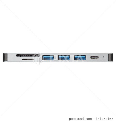 USB Type C Hub, USB Type C Splitter, HDMI, USB3.0, USB2.0, PD, SD, TF on white background USB Type C Hub, USB Type C Splitter, HDMI, USB3.0, USB2.0, PD, SD, TF on white background 141262167