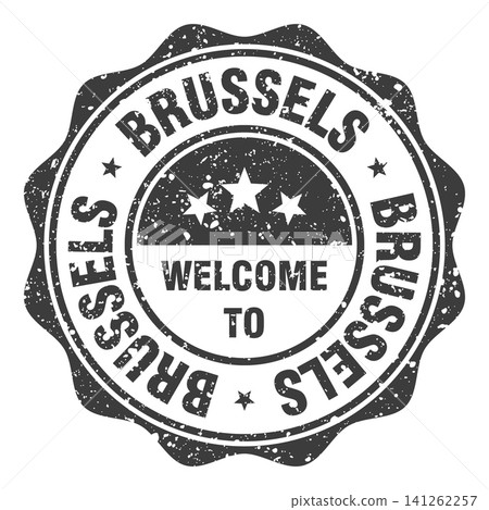 Welcome to Brussels black grunge round stamp. Welcome to Brussels stamp Welcome to Brussels black grunge round stamp. Welcome to Brussels stamp 141262257