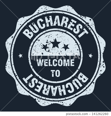 Welcome to Bucharest white grunge round stamp. Welcome to Bucharest stamp Welcome to Bucharest white grunge round stamp. Welcome to Bucharest stamp 141262260