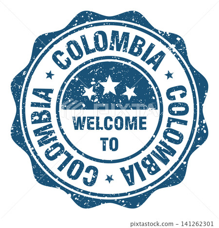 Welcome to Colombia red grunge round stamp. Welcome to Colombia stamp Welcome to Colombia red grunge round stamp. Welcome to Colombia stamp 141262301