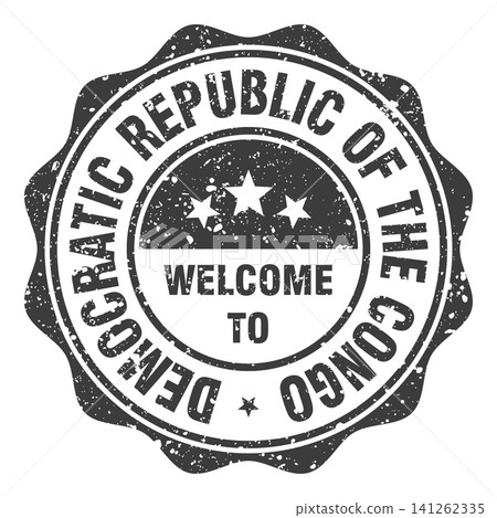 Welcome to Democratic Republic of the Congo black grunge round stamp. Welcome to Democratic Republic of the Congo stamp Welcome to Democratic Republic of the Congo black grunge round stamp. Welcome to Democratic Republic of the Congo stamp 141262335