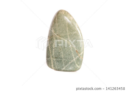 Macro mineral stone jasper on a white background Macro mineral stone jasper on a white background 141263458