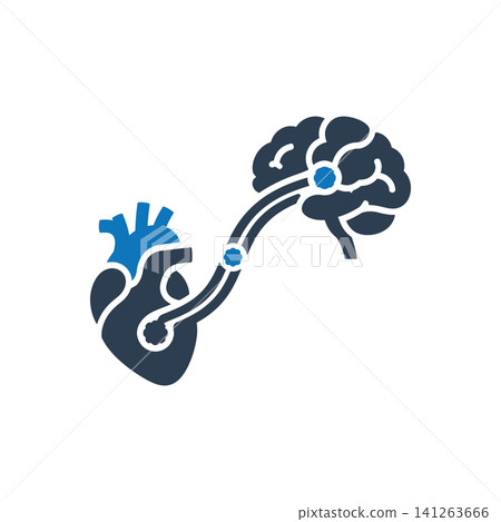 Heart to Brain Embolism Icon Heart to Brain Embolism Icon 141263666