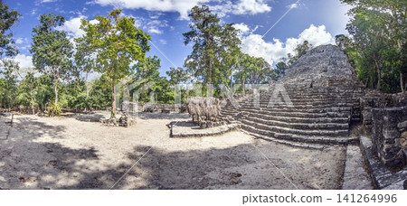 Nohoch Mul Pyramid in Coba Mexico 141264996
