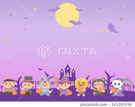 Halloween costume frame 141265036